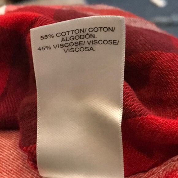 Lucky Brand Red Plaid Flannel Button Down - Size Small - Picture 4 of 4